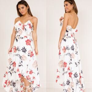 Showpo Emmy Floral Wrap Maxi Dress Size 6